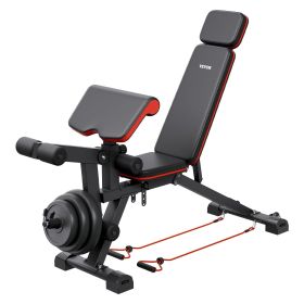 Weight Bench, 800lbs Adjustable Weight Bench Press for Full Body Workout, Exercise Sit up Bench for Home Gym Strength Training