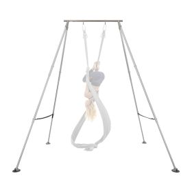 Yoga Stand Frame, Max 310 lbs Load Swing Stand, Triangular Structure Pull Up Stands, Aerial Silk Stands with Height Adjustable & Aluminum Frame L