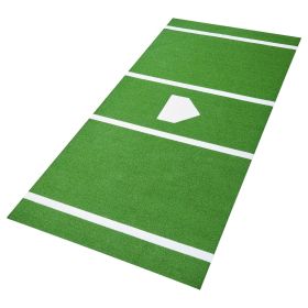 Baseball Hitting Mat, 12x6 ft Batting Cage Mat, Batters Box Turf Mats, Softball Batting Practice Equipment with Home Plate and Anti Fade Turf